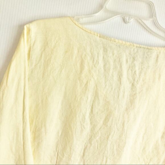 Edward Irish Linen Swirly Embroidered Blouse - Picture 8 of 11